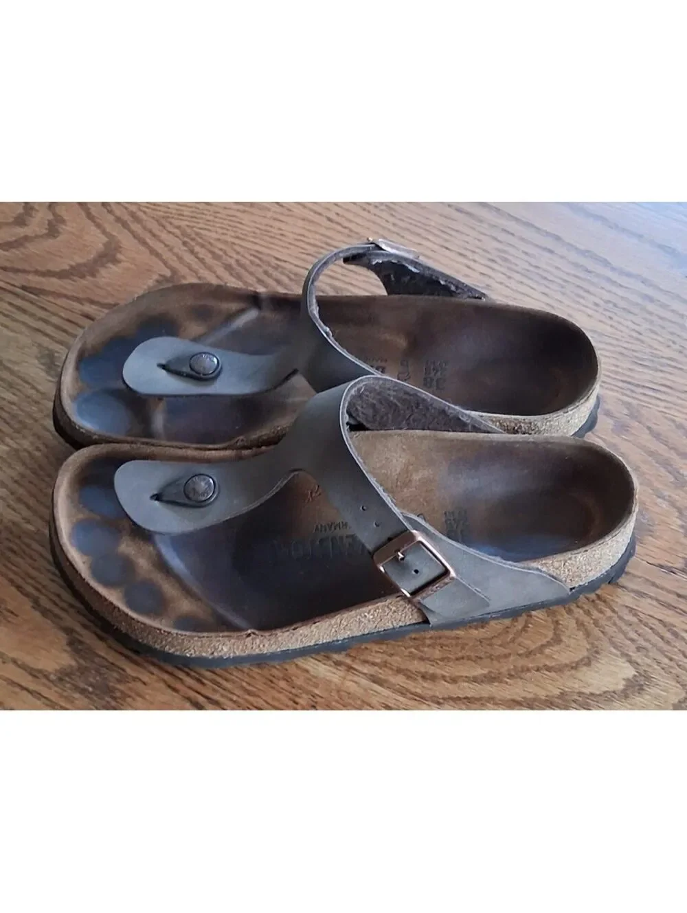 Birkenstock Gizeh Thong Sandals Brown Size 38/Us 7-7.5